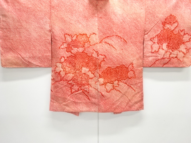 JAPANESE HAORI / UNUSED / ALL SHIBORI / PEONY